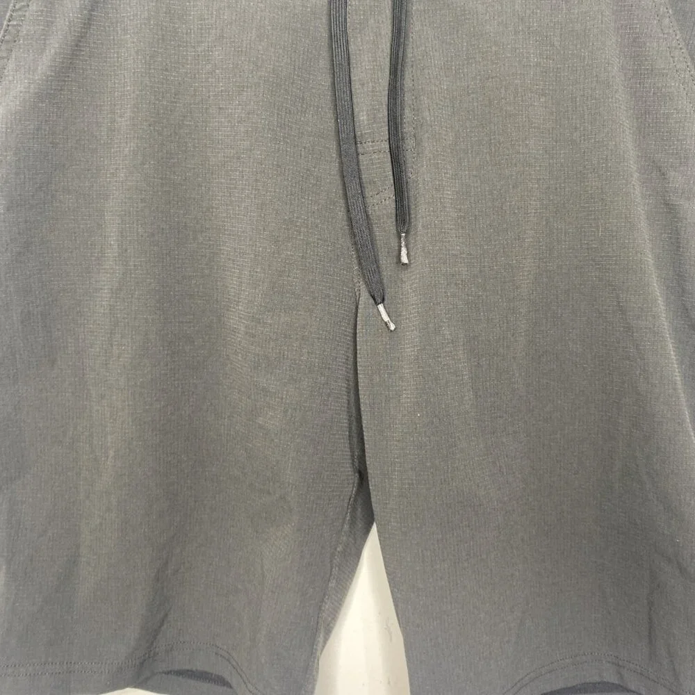 Prana Stretch Zion Zipstop Nylon Shorts Mens Sz 38 Grey Hiking Trail Outdoors